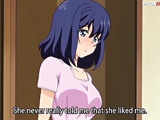 La hermana lesbiana hace un trío hentai anime