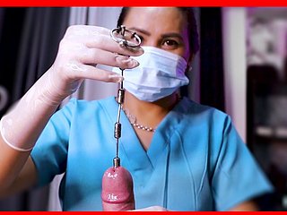 Sadist hemşire Dominafire tarafından kenar ve ses çıkarma