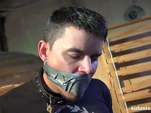 bound, gagged and wanked
