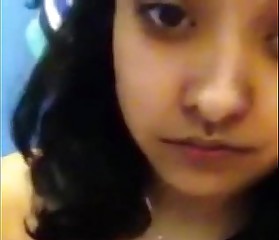 Desi - Nri girl playing with her self making selfie and taking toothbrush in her ass and pussy