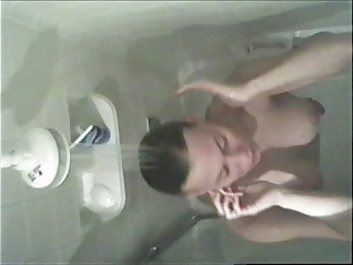 Anna C in the shower