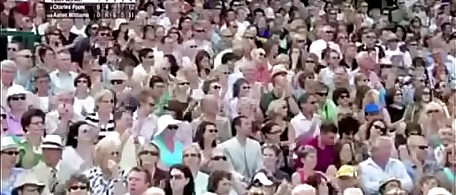 Funny sex in tennis match